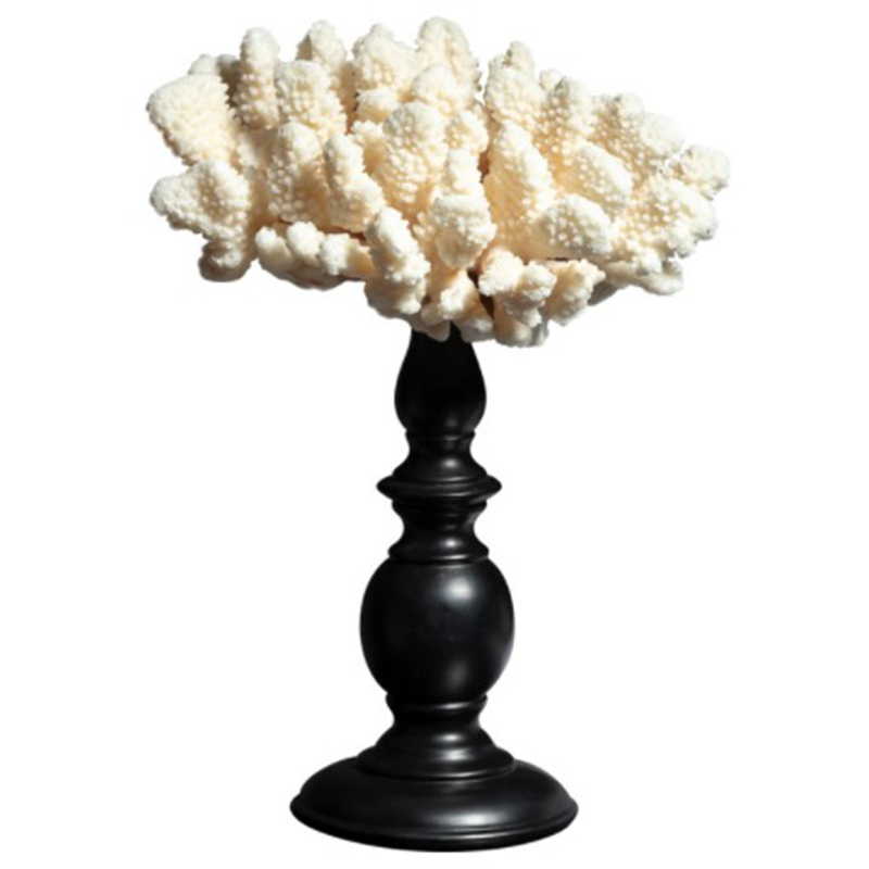 Статуэтка White Coral Decor Белый Черный Статуэтка White Coral Decor Белый Черный в Грозном | Loft Concept