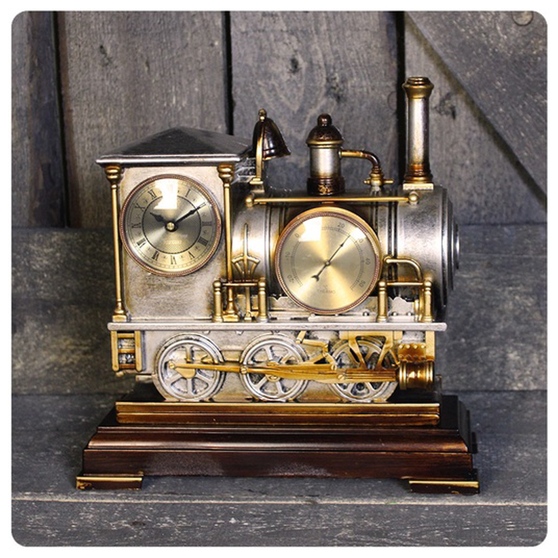 Часы Locomotive Clock Золотой Серебряный Часы Locomotive Clock Золотой Серебряный в Грозном | Loft Concept