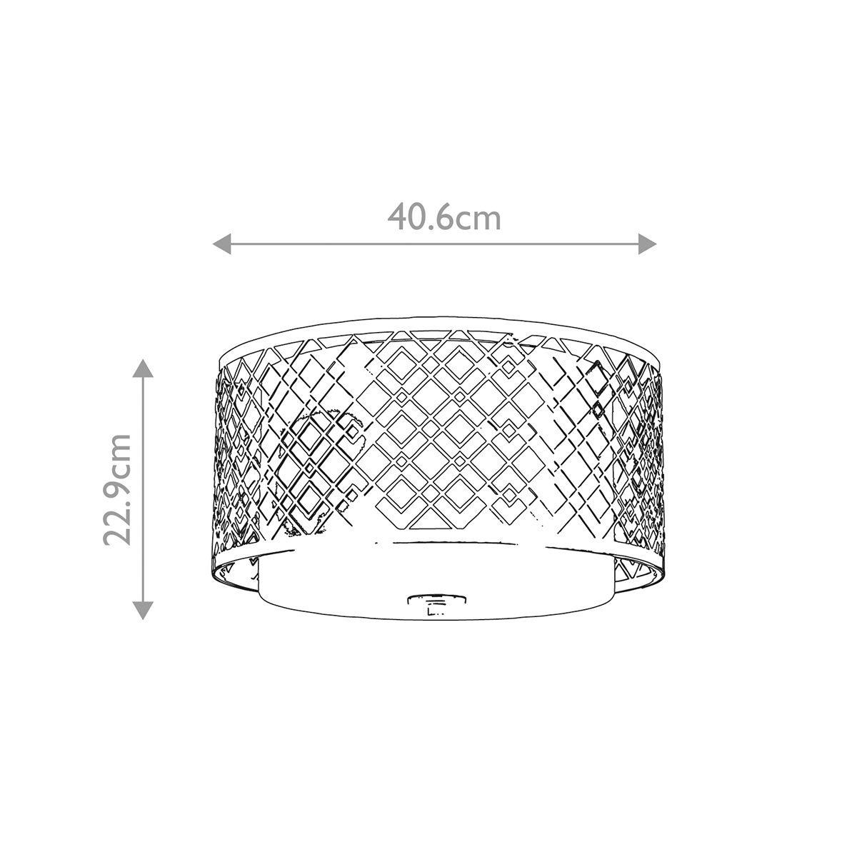 Потолочный светильник золотого цвета с каркасом в виде геометрических ромбов Elstead Lighting в Грозном