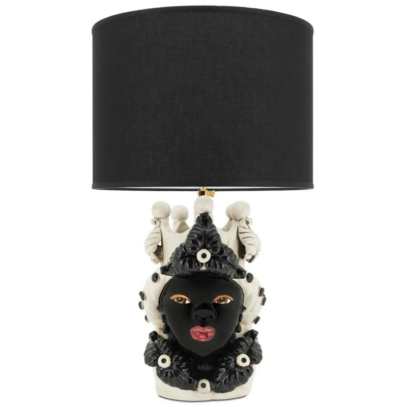 Настольная лампа Table Lamp Moro Lady Eve Black Белый Черный Настольная лампа Table Lamp Moro Lady Eve Black Белый Черный в Грозном | Loft Concept