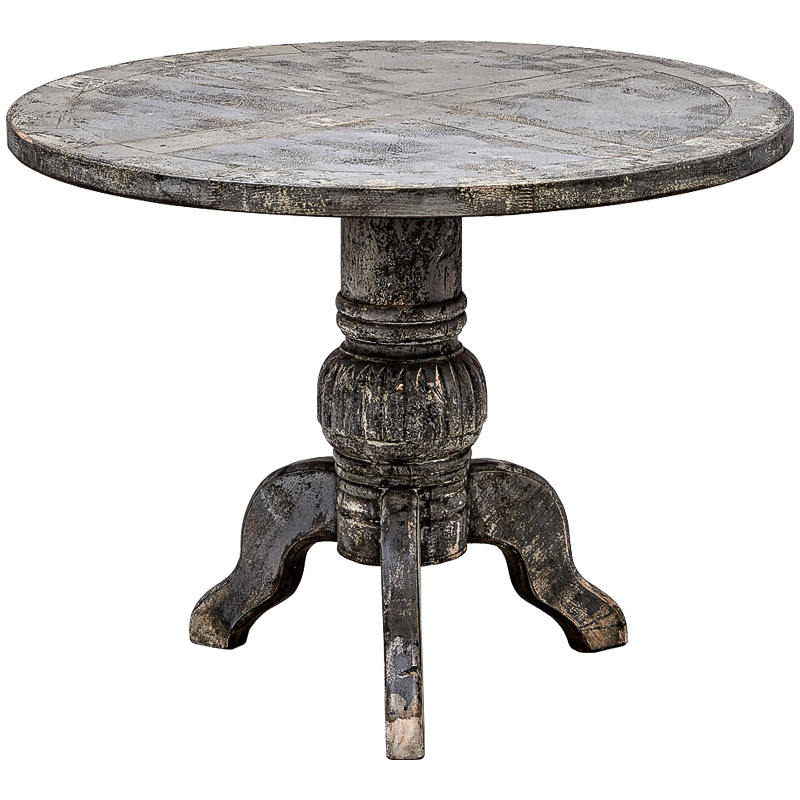 Обеденный стол Estela Dinner Table Винтажный черный Обеденный стол Estela Dinner Table Винтажный черный в Грозном | Loft Concept