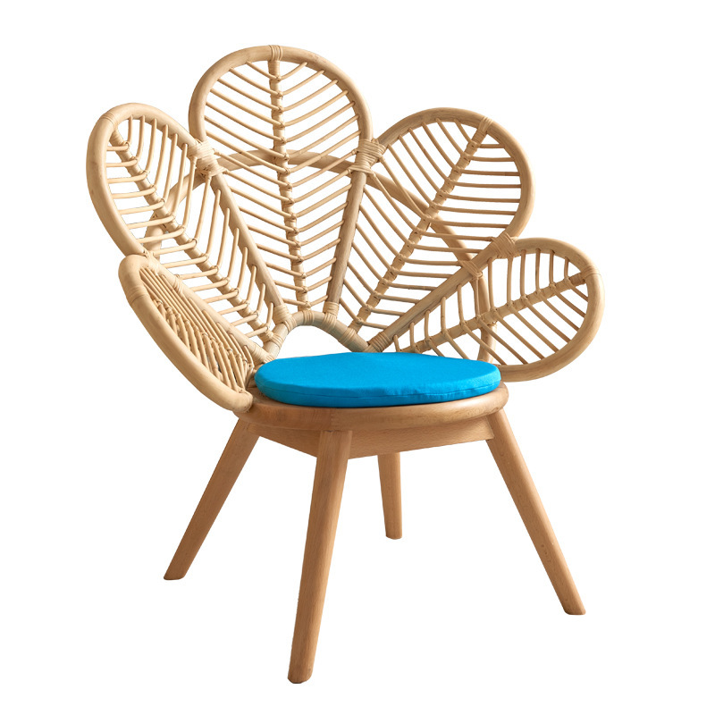 Кресло Braided Flower Chair Древесина Голубой Кресло Braided Flower Chair Древесина Голубой в Грозном | Loft Concept