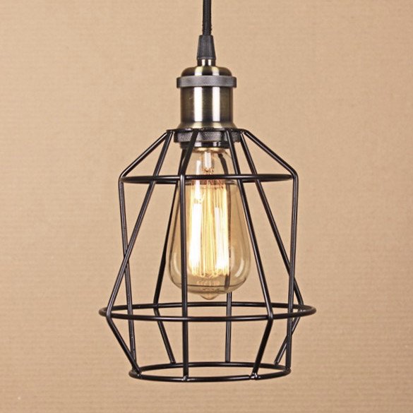 Подвесной светильник Wire Cage Pendant Pripl Black Черный в Грозном | Loft Concept 