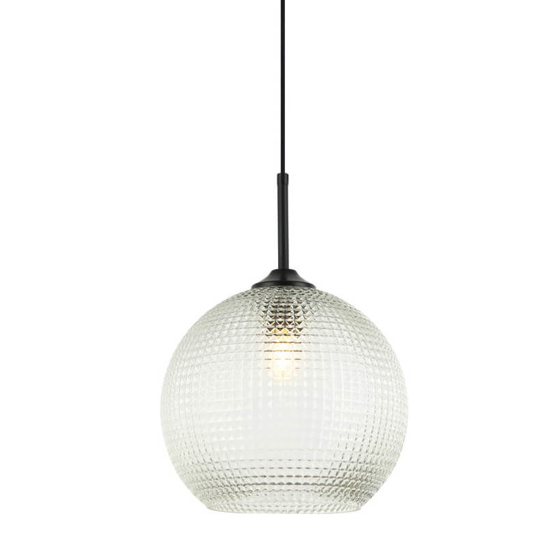 Подвесной светильник Crystal Galaxy Ball transparent glass Черный Прозрачное Стекло Подвесной светильник Crystal Galaxy Ball transparent glass Черный Прозрачное Стекло в Грозном | Loft Concept