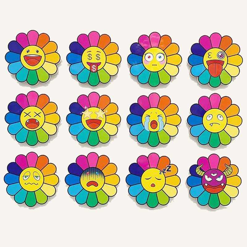 Арт-объекты на стену веселые цветы Takashi Murakami flower Мульти в Грозном | Loft Concept 