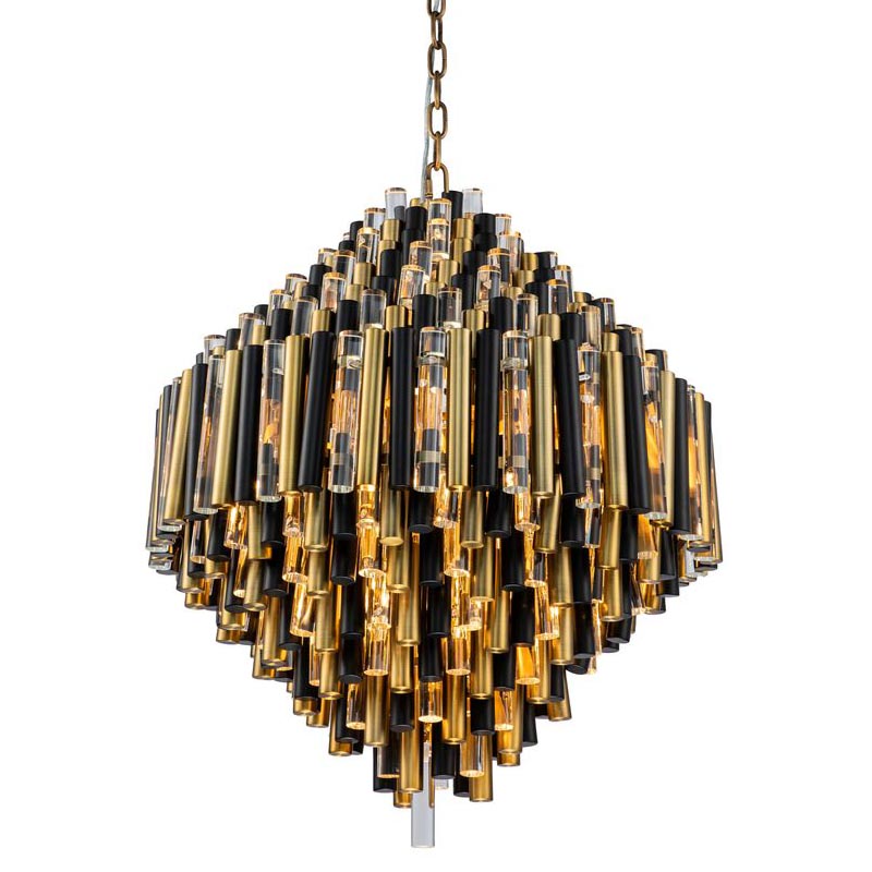 Люстра Black Brass Symphony Chandelier Черный Латунь Прозрачный (Transparent) Люстра Black Brass Symphony Chandelier Черный Латунь Прозрачный (Transparent) в Грозном | Loft Concept