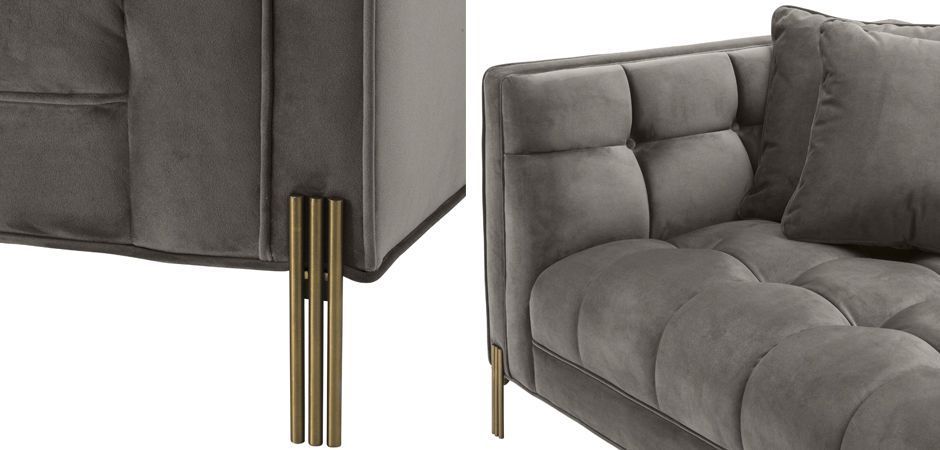 Диван Eichholtz Sofa Sienna grey Диван Eichholtz Sofa Sienna grey - Loft-Concept в Грозном