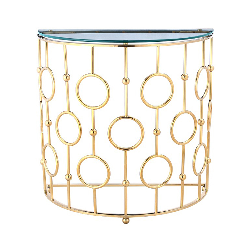 Консоль Console Insignia Rings gold Золотой Консоль Console Insignia Rings gold Золотой в Грозном | Loft Concept