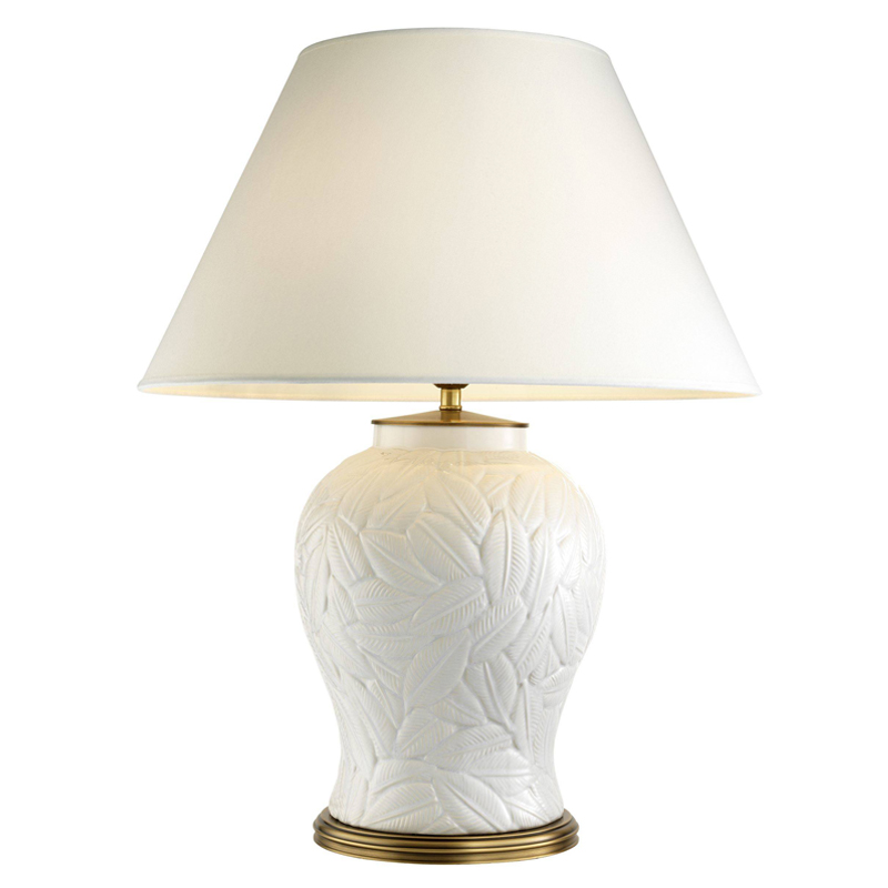 Настольная лампа Eichholtz Table Lamp Cyprus White Белый Латунь Античная полированная Настольная лампа Eichholtz Table Lamp Cyprus White Белый Латунь Античная полированная в Грозном | Loft Concept