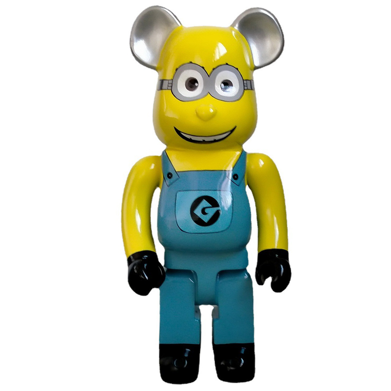 Статуэтка Bearbrick Minion Dave Синий Желтый Черный Статуэтка Bearbrick Minion Dave Синий Желтый Черный в Грозном | Loft Concept
