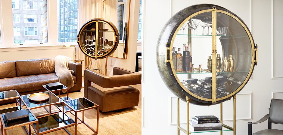 Шкаф Porthole Bar Restoration Hardware Шкаф Porthole Bar Restoration Hardware - Loft-Concept в Грозном