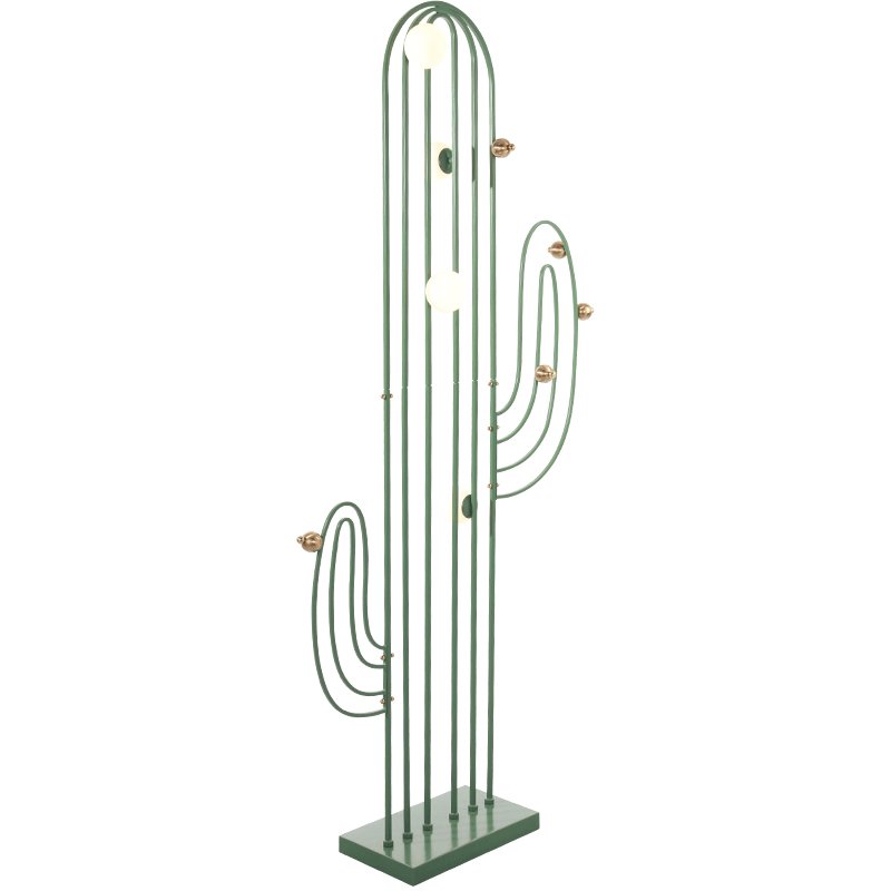 CACTUS Напольный светильник в виде кактуса Зеленый Золотой CACTUS Напольный светильник в виде кактуса Зеленый Золотой в Грозном | Loft Concept