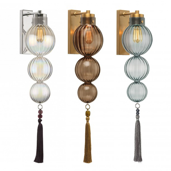 Бра Heathfield Lighting - Medina Wall Латунь Прозрачный Коричневый Голубой Хром Бра Heathfield Lighting - Medina Wall Латунь Прозрачный Коричневый Голубой Хром в Грозном | Loft Concept