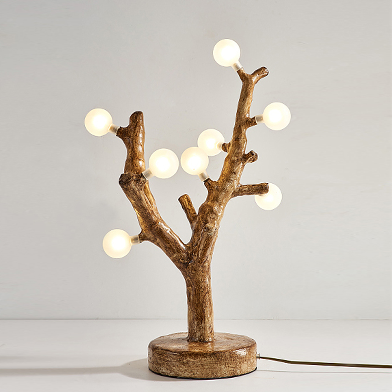 Настольная лампа Tree branch Table Lamp Коричневый Белый Настольная лампа Tree branch Table Lamp Коричневый Белый в Грозном | Loft Concept
