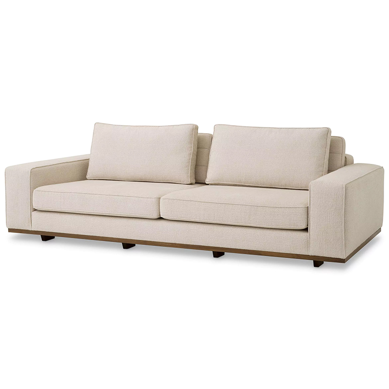 Диван Eichholtz Sofa Aurora S Бежевый Коричневый Диван Eichholtz Sofa Aurora S Бежевый Коричневый в Грозном | Loft Concept