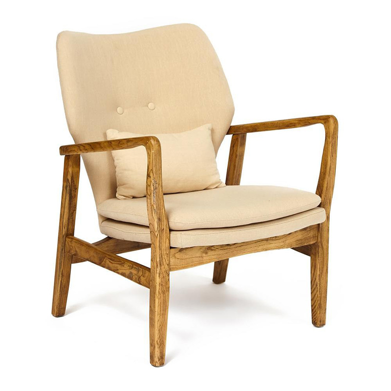 Кресло Makeshift armchair beige Бежевый Кресло Makeshift armchair beige Бежевый в Грозном | Loft Concept