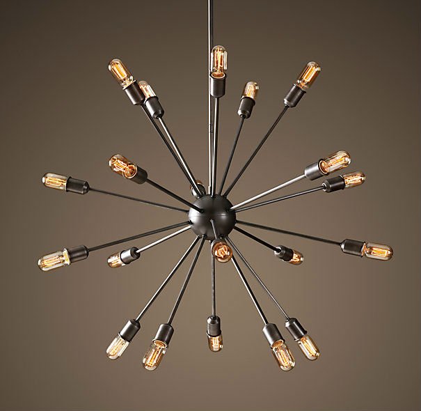 Люстра Loft Industrial Sputnik Chandelier 100 Черный в Грозном | Loft Concept 