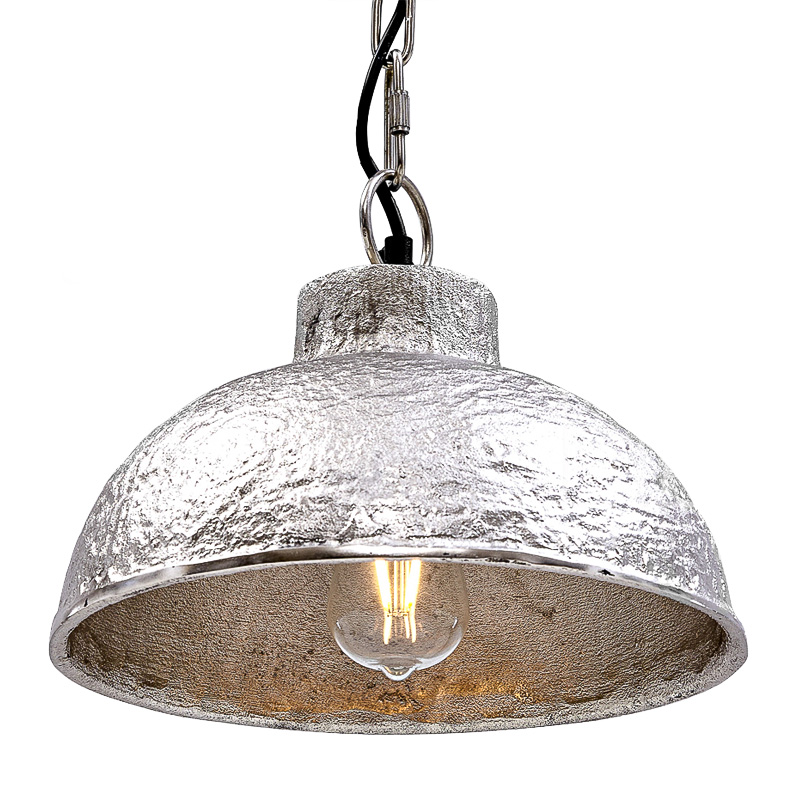 Подвесной светильник Rough Silver Pendant II Серебряный Подвесной светильник Rough Silver Pendant II Серебряный в Грозном | Loft Concept