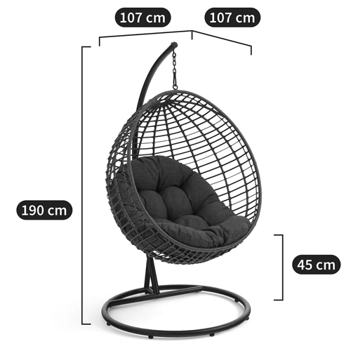 Подвесное уличное кресло Wallaker Hanging Chair Подвесное уличное кресло Wallaker Hanging Chair в Грозном