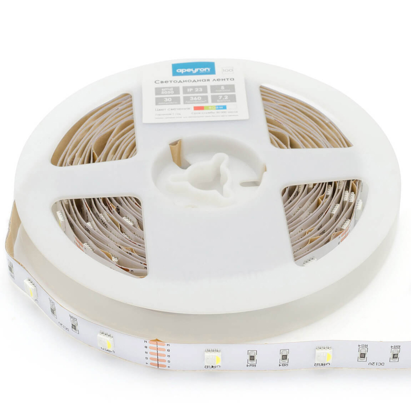 Светодиодная лента 7,2W/m 30Led/m 5050SMD разноцветная Белый Светодиодная лента 7,2W/m 30Led/m 5050SMD разноцветная Белый в Грозном | Loft Concept