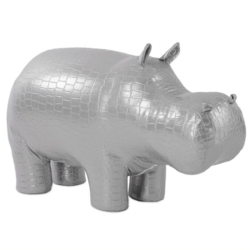 Пуф Бегемот Poof Hippo silver Серебряный Пуф Бегемот Poof Hippo silver Серебряный в Грозном | Loft Concept