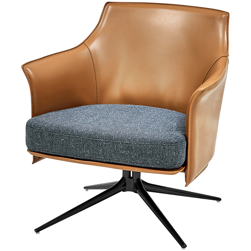 Кресло Badru Chair Серый Черный Карамель в Грозном | Loft Concept 
