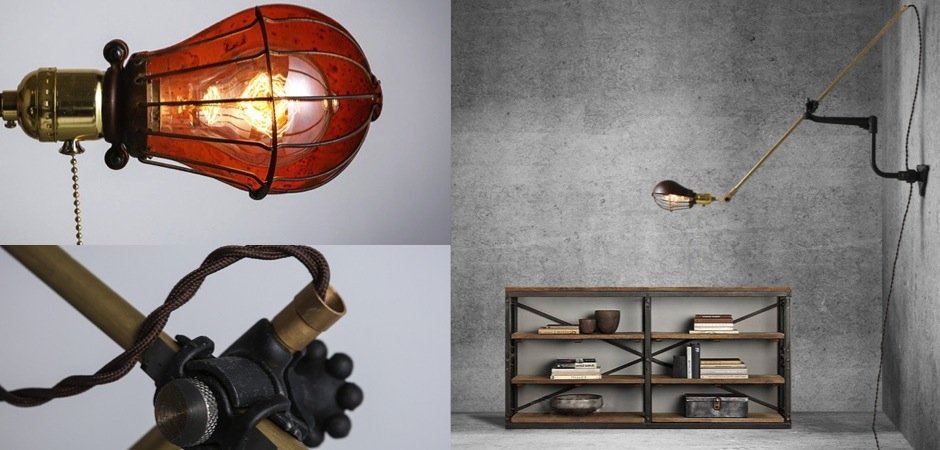 Настенный светильник Steampunk Extension Pole Bra Настенный светильник Steampunk Extension Pole Bra - Loft-Concept в Грозном