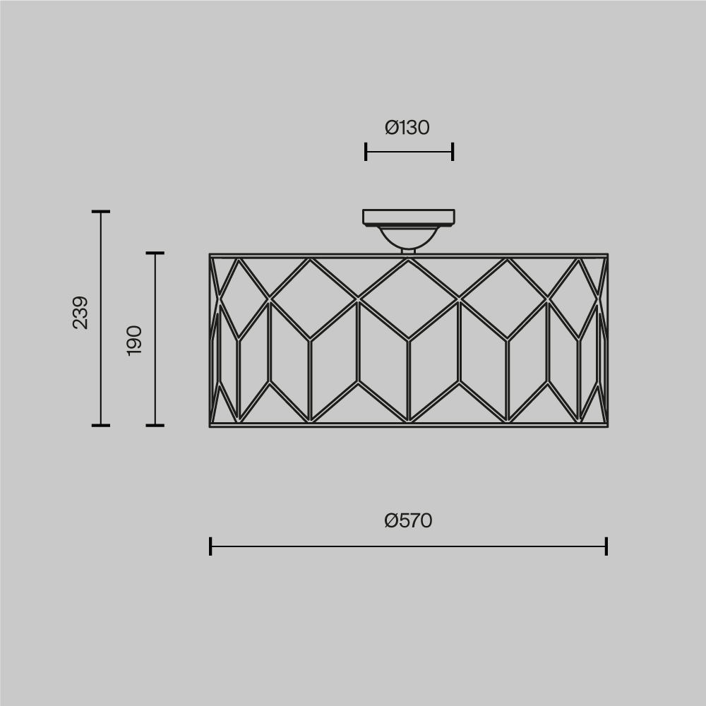 Потолочный светильник Messina Е27 в Грозном