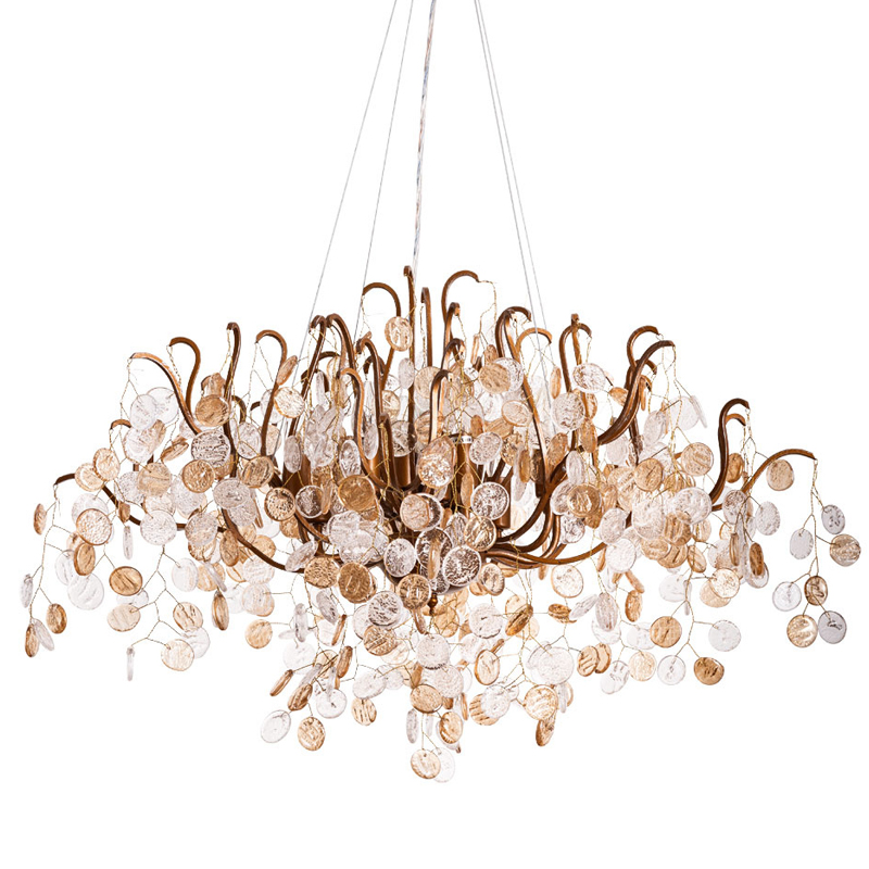 Люстра FAIRYTREE Chandelier Amber Pendants 100 Бронза Прозрачное Стекло Люстра FAIRYTREE Chandelier Amber Pendants 100 Бронза Прозрачное Стекло в Грозном | Loft Concept