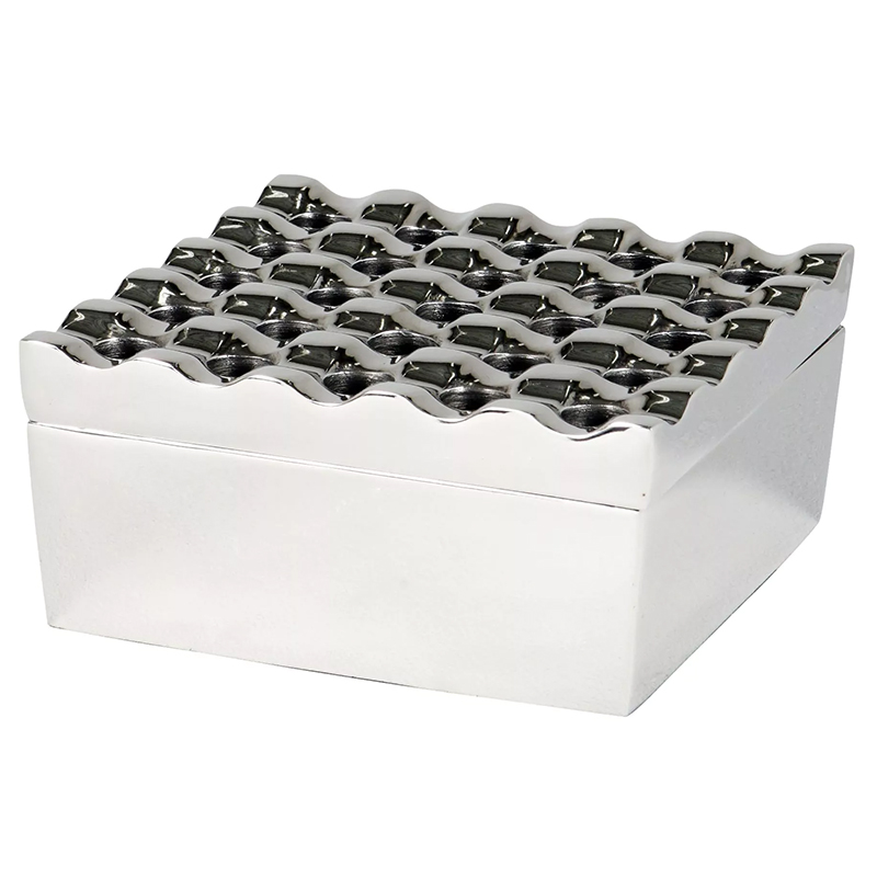 Пепельница Eichholtz Ashtray Deluxe Nickel Никель в Грозном | Loft Concept 
