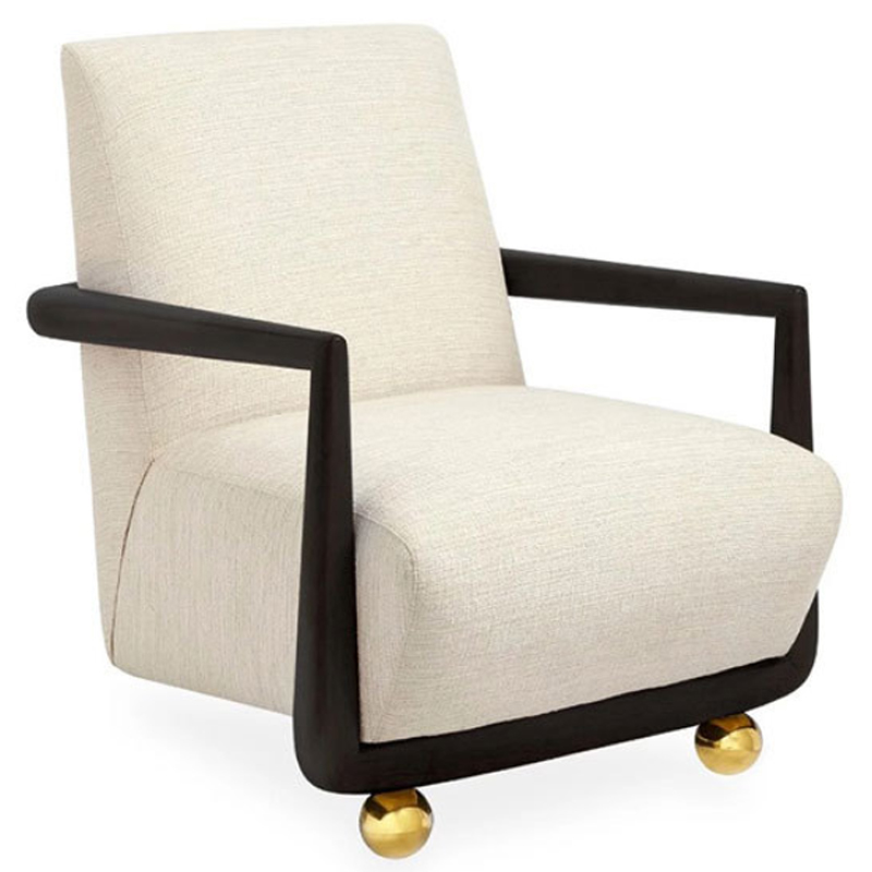 Кресло Jonathan ST. Germain Club Chair ivory ( слоновая кость ) Черный Кресло Jonathan ST. Germain Club Chair ivory ( слоновая кость ) Черный в Грозном | Loft Concept