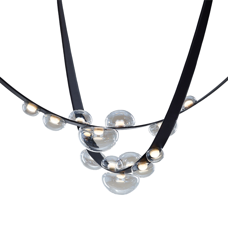 Drops Lamp Черный матовый Светло-серый Drops Lamp Черный матовый Светло-серый в Грозном | Loft Concept