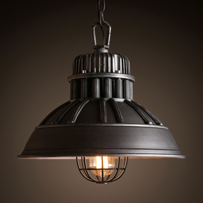 Подвесной светильник Loft Industrial Metal Cage Elder Черный Подвесной светильник Loft Industrial Metal Cage Elder Черный в Грозном | Loft Concept