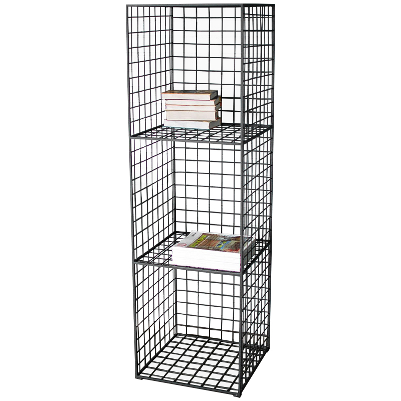 Стеллаж Carney Black Industrial Metal Rust Rack Черный в Грозном | Loft Concept 