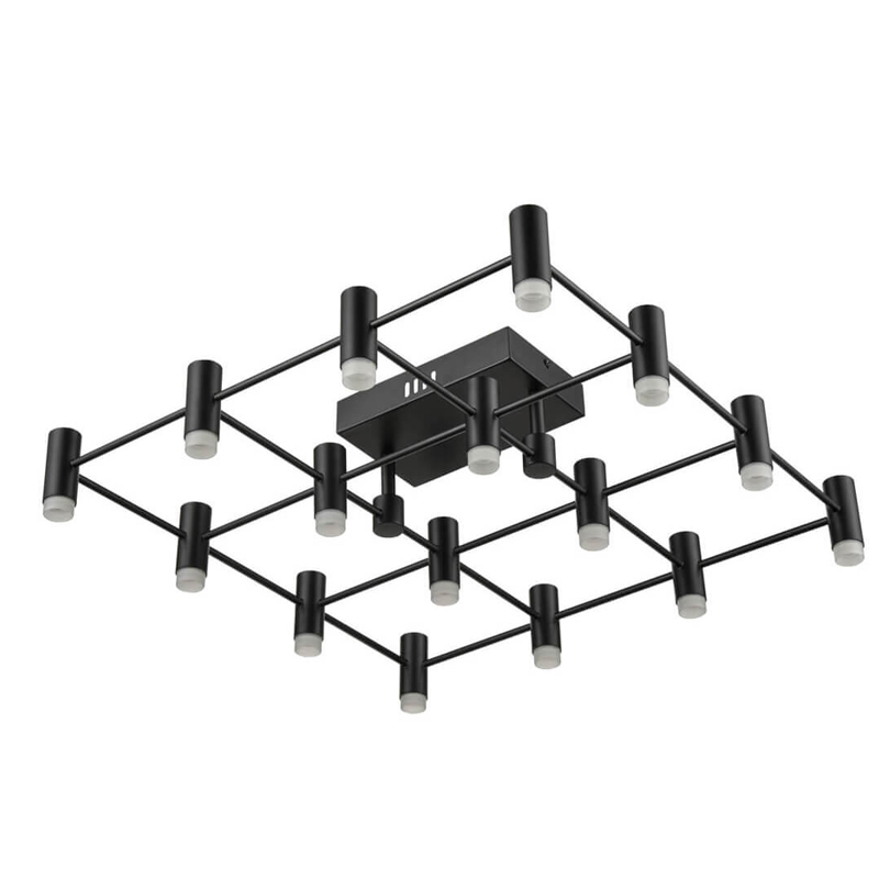 Потолочный светильник Rigor & Conciseness Lighting Round Plafond Black Белый Черный Потолочный светильник Rigor & Conciseness Lighting Round Plafond Black Белый Черный в Грозном | Loft Concept