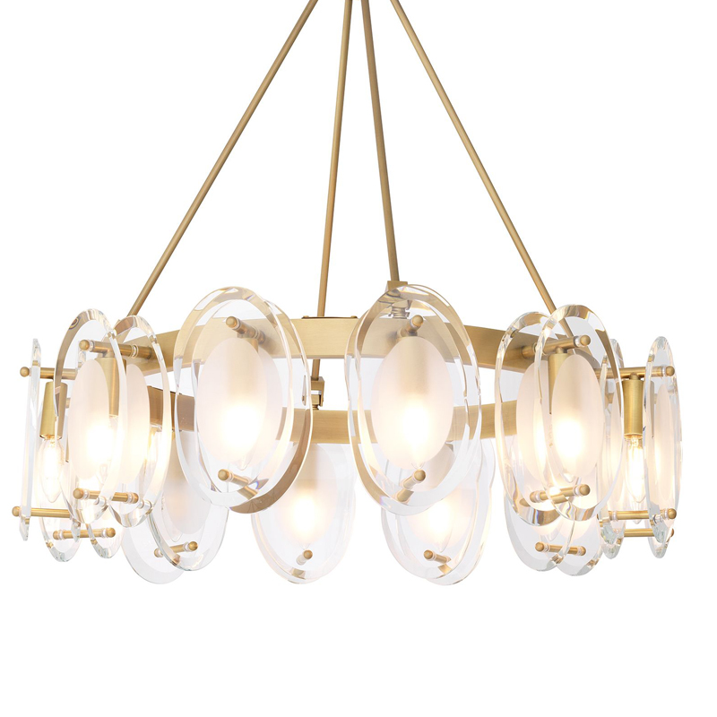 Люстра Eichholtz Chandelier Sublime Латунь Античная полированная Прозрачный Люстра Eichholtz Chandelier Sublime Латунь Античная полированная Прозрачный в Грозном | Loft Concept