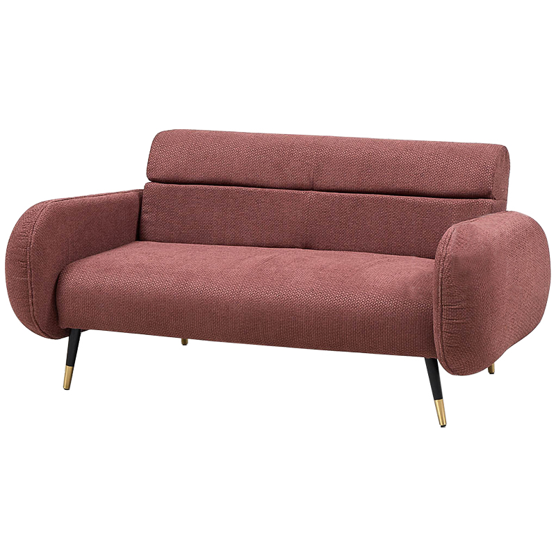 Диван Hebert Sofa Red M Красный Красный Черный Латунь Диван Hebert Sofa Red M Красный Красный Черный Латунь в Грозном | Loft Concept