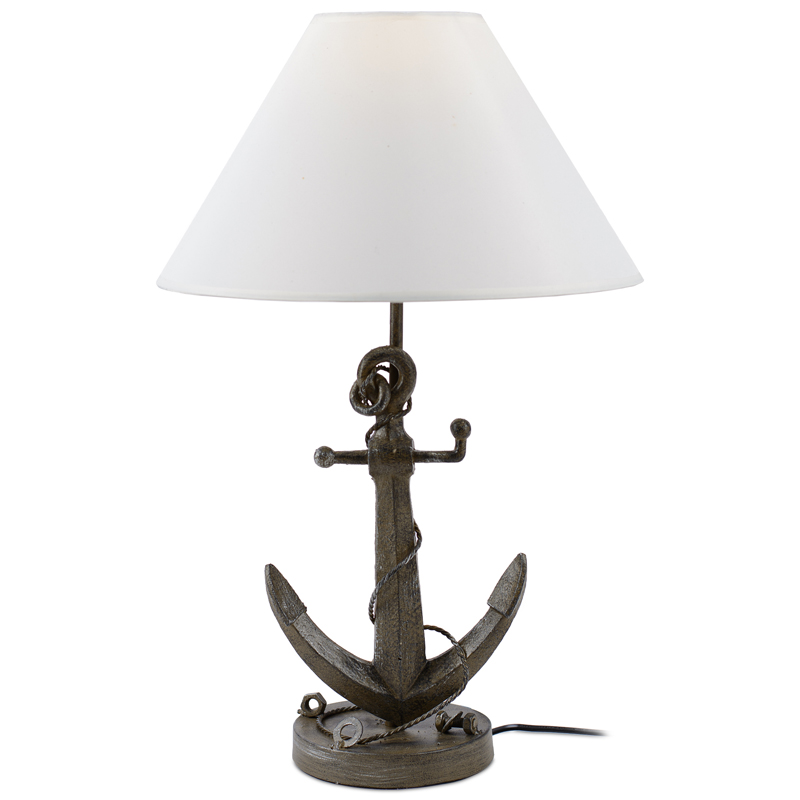 Настольная лампа Sea Anchor Table Lamp Коричневый Белый Настольная лампа Sea Anchor Table Lamp Коричневый Белый в Грозном | Loft Concept