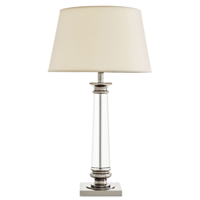Настольная лампа Eichholtz Table Lamp Dylan Прозрачный Кремовый Никель Настольная лампа Eichholtz Table Lamp Dylan Прозрачный Кремовый Никель в Грозном | Loft Concept
