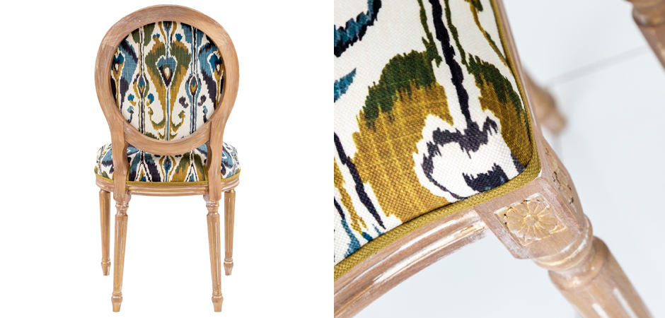 Стул Ikat Pattern с овальной спинкой Стул Ikat Pattern с овальной спинкой - Loft-Concept в Грозном