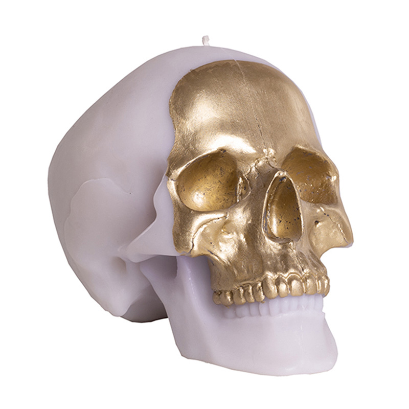Свеча Gold Skull Белый Золотой Свеча Gold Skull Белый Золотой в Грозном | Loft Concept
