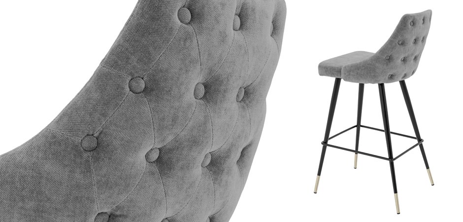 Барный стул Eichholtz Bar Stool Cedro Grey Барный стул Eichholtz Bar Stool Cedro Grey - Loft-Concept в Грозном