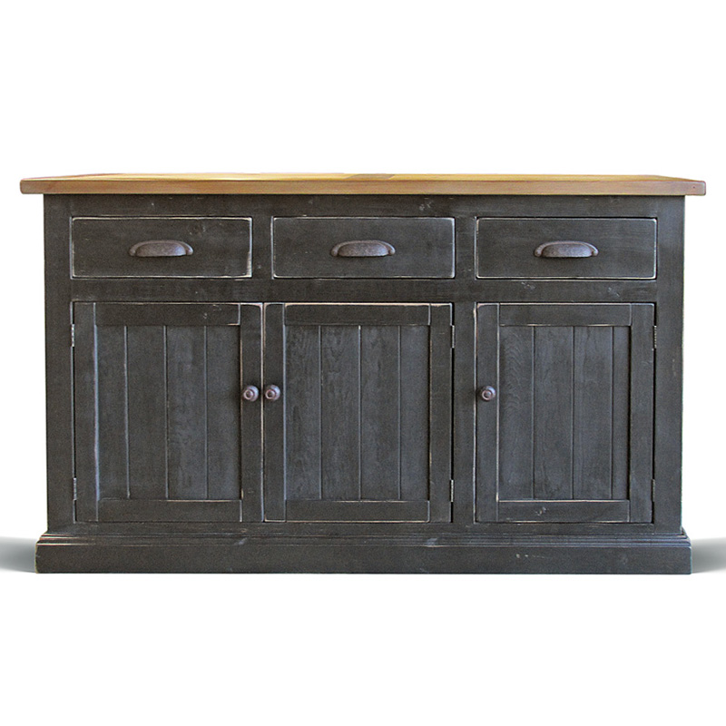 Комод в стиле прованс Brigida Provence HARMONIE Weathered Charcoal Черный Черный Комод в стиле прованс Brigida Provence HARMONIE Weathered Charcoal Черный Черный в Грозном | Loft Concept