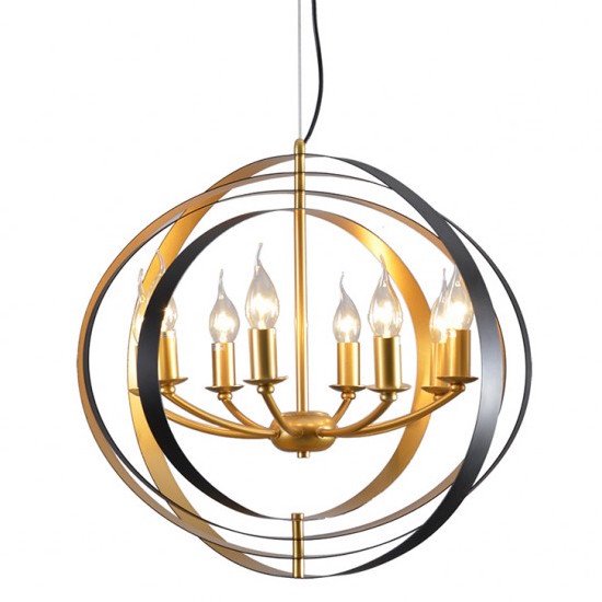 Люстра Spherium Chandelier Черный Золотой Люстра Spherium Chandelier Черный Золотой в Грозном | Loft Concept