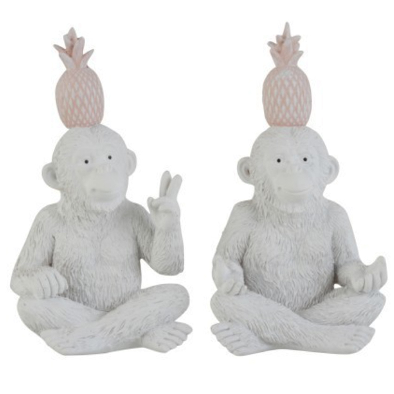 Набор статуэток Monkeys Figurine Светло-серый Набор статуэток Monkeys Figurine Светло-серый в Грозном | Loft Concept