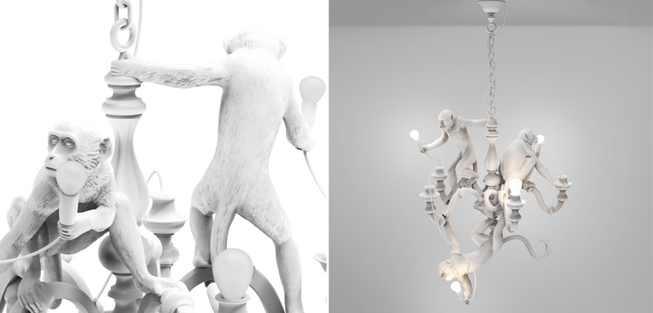Люстра Seletti Monkey Chandelier White Люстра Seletti Monkey Chandelier White - Loft-Concept в Грозном