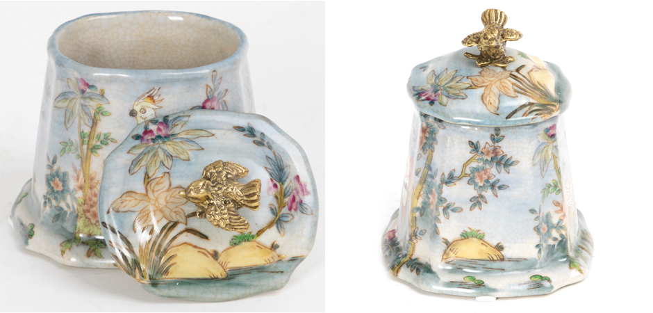 Округлая фарфоровая шкатулка Blue Garden - Loft-Concept в Грозном