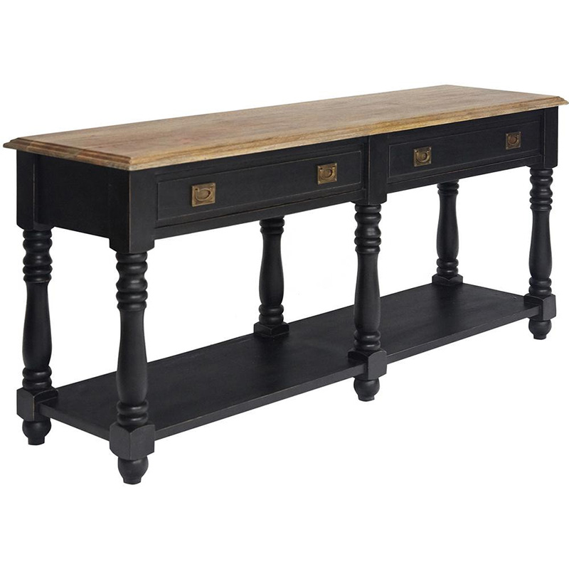 Консоль Provence Sylvie Console Черный Древесина Консоль Provence Sylvie Console Черный Древесина в Грозном | Loft Concept