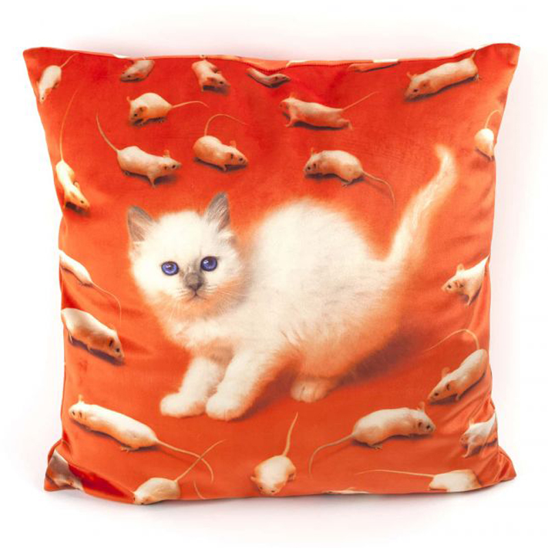 Подушка Seletti Cushion Kitten Мульти Подушка Seletti Cushion Kitten Мульти в Грозном | Loft Concept