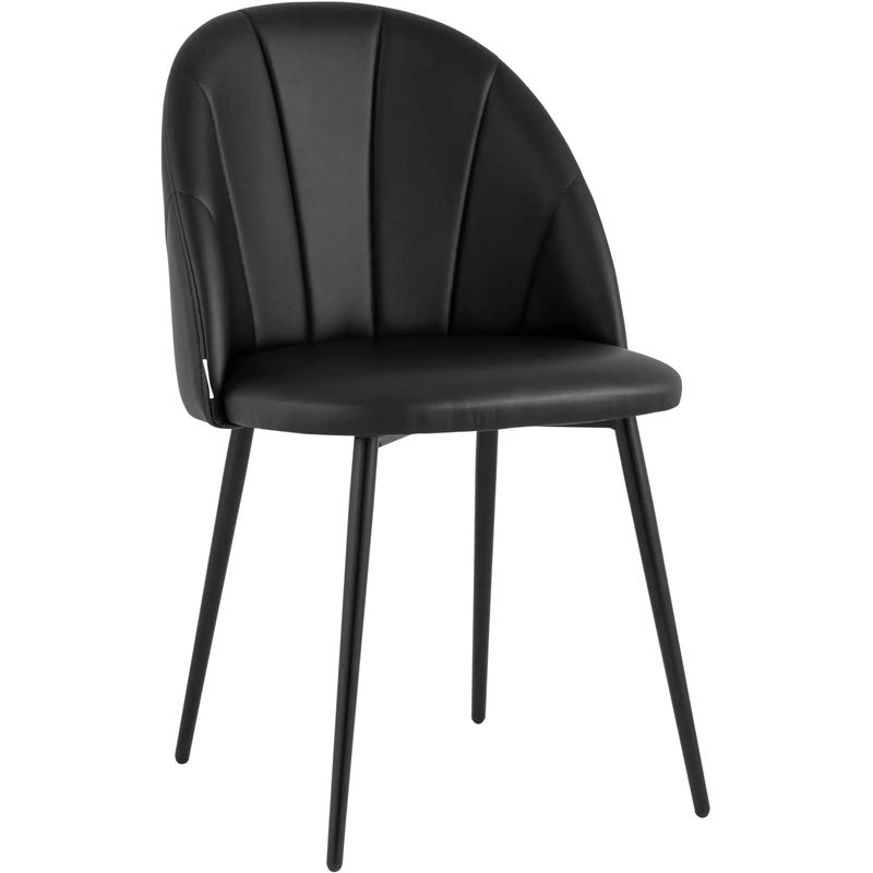 Стул Balsari S Chair Черная Экокожа Черный Стул Balsari S Chair Черная Экокожа Черный в Грозном | Loft Concept